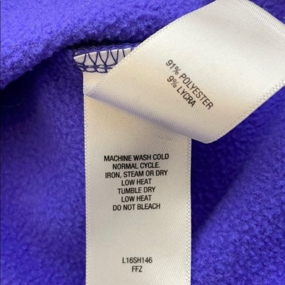 Cabela’s Womens Long Sleeve Polyester Hoodie Sweater Blue Size Medium - Picture 10 of 14